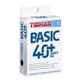 Tibhar Basic 40+ SYNTT NG tafeltennisbal training - wit 6 stuks