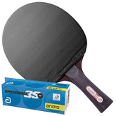 Andro - set Buzzer Pro 500 RX tafeltennisbatje - rood/zwart + ballen