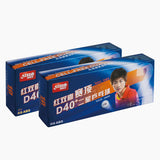 DHS Dual ABS 2 star table tennis ball training - white 120 (12x10) pieces
