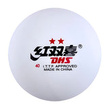DHS Dual ABS 2 star table tennis ball training - white 120 (12x10) pieces