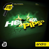 Andro Hexer Pips+ rubber - korte noppen