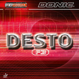 Donic Desto F3 rubber