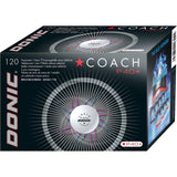 Donic Coach P40+ 1 ster tafeltennisbal training - wit 120 stuks