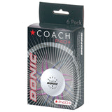Donic Coach P40+ 1 ster tafeltennisbal training - wit 6 stuks