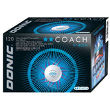 Donic Coach P40+ 2 ster tafeltennisbal training - wit 120 stuks