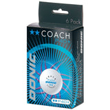 Donic Coach P40+ 2 ster tafeltennisbal training - wit 6 stuks