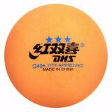DHS Dual ABS 3 ster tafeltennisbal wedstrijd - oranje 10 stuks