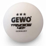 GEWO Training 3 star table tennis ball - white 6 pieces