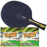 Andro Inizio ALL + Friendship RITC Cross Start tafeltennisbatje - rood/zwart