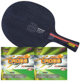 Andro Inizio OFF + Friendship RITC Cross Start tafeltennisbatje - rood/zwart