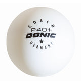 Donic Coach P40+ 1 ster tafeltennisbal training - wit 120 stuks emmer