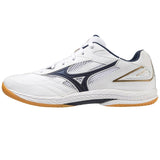 Mizuno Wave Drive 9 wit / blauw  Tafeltennisschoen